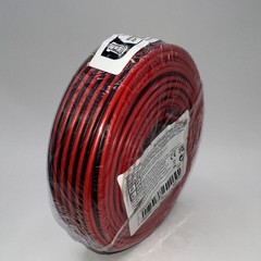 100 ft Red/Black 2-Conductor Stranded Copper PVC Solar Cable DC 30V, NEW
