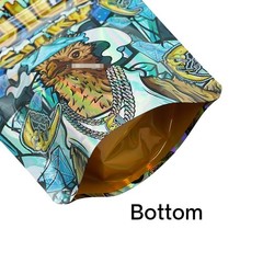 100pcs Mixed Pack Holographic Bag 3.5g Mylar Bag Stand Up Zip Seal Bags