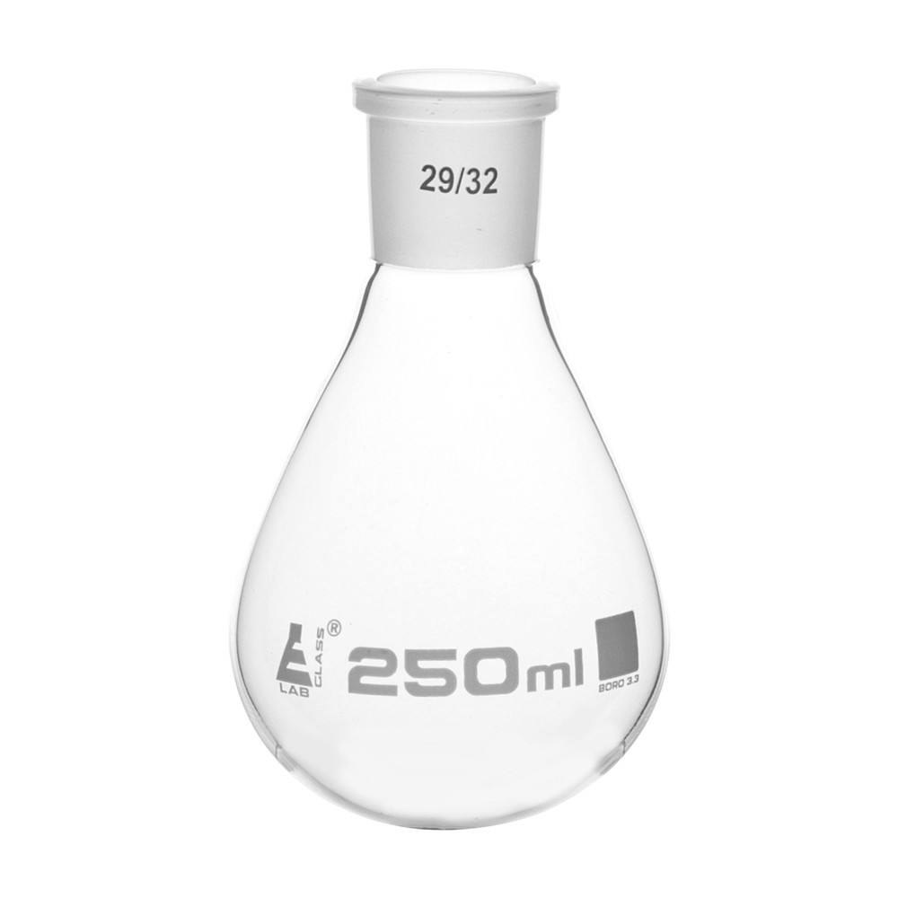Evaporating Flask with Joint, 250ml, Socket Size 29/32, Borosilicate-Eisco Labs