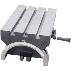 15-Inch Adjustable Angle Tiltable Worktable Cast Iron Milling Drilling Grinding