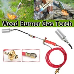 Portable Propane Torch Weed Burner Ice Snow Melter Outdoor Flame Thrower w/ Hose