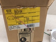 Hubbell Euroluxe BOI-04 BO-G4 120V Inc Wet Location 75C W0135260