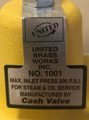 1/2″ United Cash Reducing Valve for Steam, Oil Pressure Regulator Model 1001