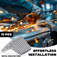 10 PCS 1/4 Thick Steel Weld On Gussets 3×3 Inch Triangle Welding Mount Plate