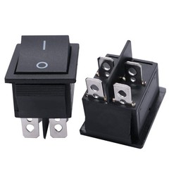 3PCS Momentary Rocker Switch ON Off Toggle DPST Power 4 Pin AC 250V 6A 125V 10A