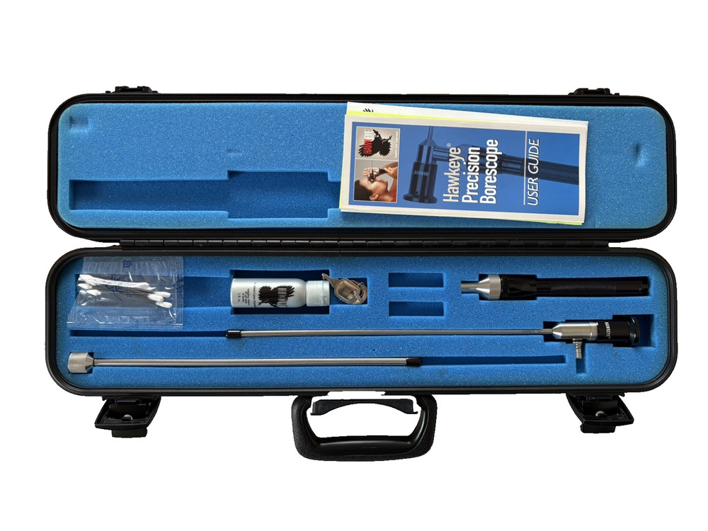Hawkeye Rigid Precision Borescope Kit with User Guide and Accessories