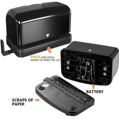 Electric 2 Hole Punch,Black Hole Punch,Punches Up to of 12-15 Sheets Paper, A…