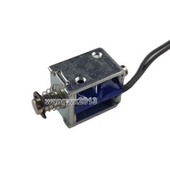 1pcs DC8-12V Miniature Push Pull Type Electromagnet Solenoid Magnet Plug