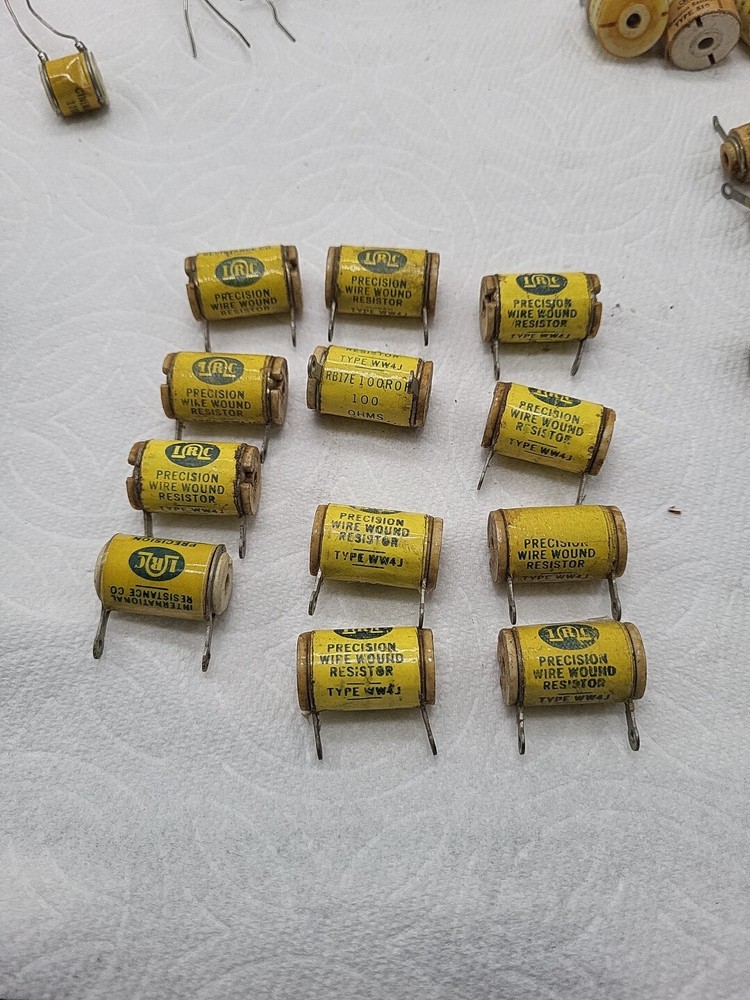 12 Piece Lot of IRC Precision Wire Wound Resistor Type WW4J 750 K