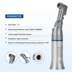 Dental Contra angle Handpiece Latch E type Slow low speed Fit NSK Motor YPWJ