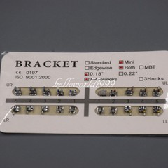 5 Packs Dental Metal Brackets Braces Mini Roth .018 Slot 3-4-5 Hooks Orthodontic