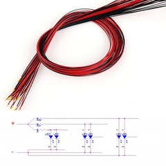 LED 0402/0603/0805/1206/3020/3528 Wired SMD Micro Litz Pre-Soldered