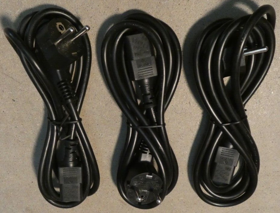 Set of 3 – New King Kord Power Cables 6′ Length 16A 250V~ Model KC-015