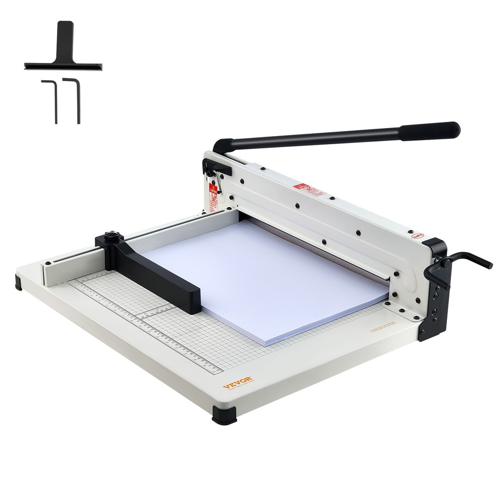 VEVOR Paper Cutter 17″ A3 Guillotine Paper Trimmer 400 Sheet Capacity Metal Base