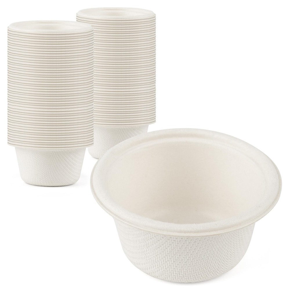 Fiber Sugarcane 2000 Pack 2 Oz Bagasse Disposable Cups Compostable Takeout Party