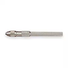 Starrett 162B Pin Vise, 0.030-0.062 In, Nickel Plated