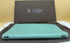 Gillio Firenze Giramondo Regular Epoca Aqua Leather TN Cover Box Bag 275/02-810