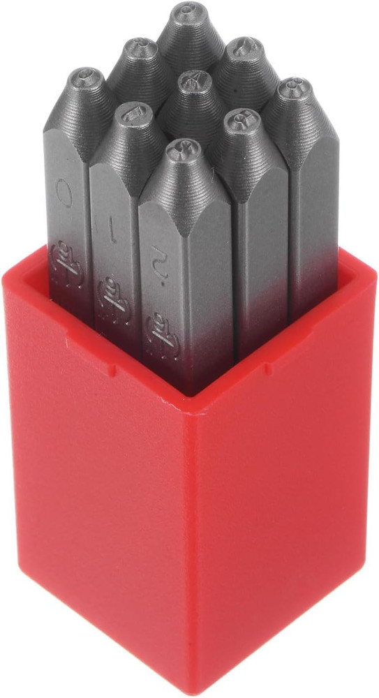 9pcs Number Stamp Set 1/16″ 1.5mm High Tool Steel 0-9 Punch Press Tools Metal St