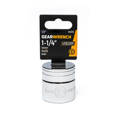1/2 In. Drive 6-Point SAE Standard Socket 1-1/4 In.