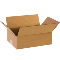 12 x 8 x 4 Corrugated Cardboard Boxes, Flat 12″L x 8″W x 4″H, Pack of 25 | Sh…
