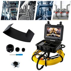 100-300ft Pipe Inspection Camera HD 1200 TVL Drain Sewer Camera 9″ LCD Monitor