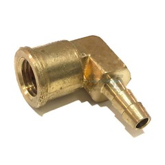 1/4 HOSE BARB ELBOW X 1/4 FEMALE NPT Brass Pipe Fitting Gas Fuel Water Air