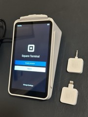 Square Terminal All-In-One Credit Card Reader SPD2-01-A w/ Power Adapter Charger