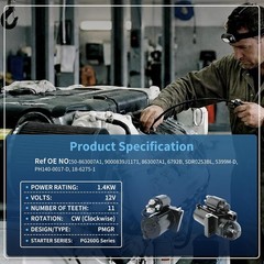 Mercruiser Volvo Penta Starter 1996-2007 Replacement for 4.3 5.0 5.7 6.2 7.4 8.1