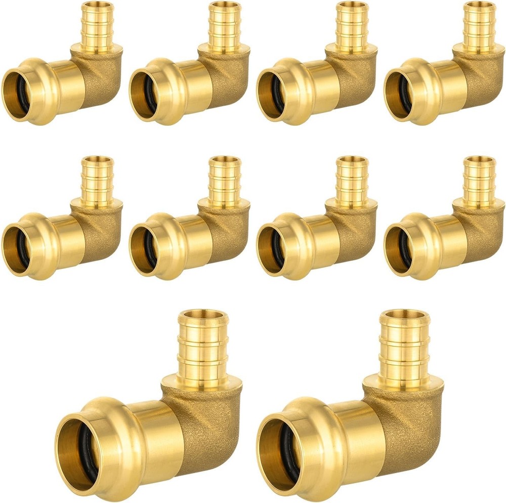 1/2″ PRESS X 1/2″ PEX Copper Press Fitting Elbow, 10-Pack