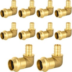 1/2″ PRESS X 1/2″ PEX Copper Press Fitting Elbow, 10-Pack