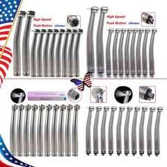 Dental LED/Non LED High Speed Handpiece 3 Water Spray Steel Bearing 2/4 Holes