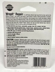2 Rolls Versachem 1″ x 10′ WrapIt Repair Self-Fusing Black Silicone Tape Wrap