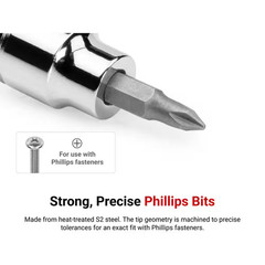 1/2 In. Drive X #4 Phillips Bit Socket