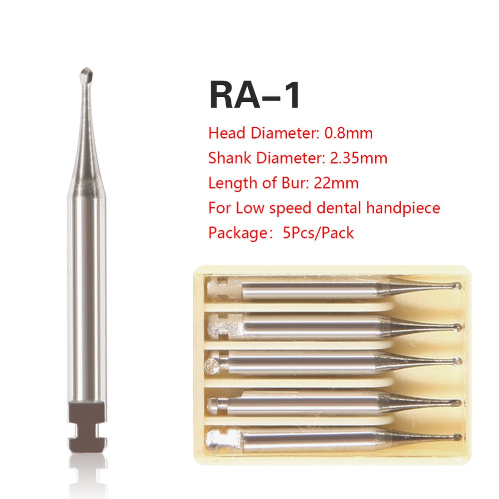 Dental Round Tungsten Steel Carbide Burs RA1-RA8 for Slow Low Speed Handpiece ty