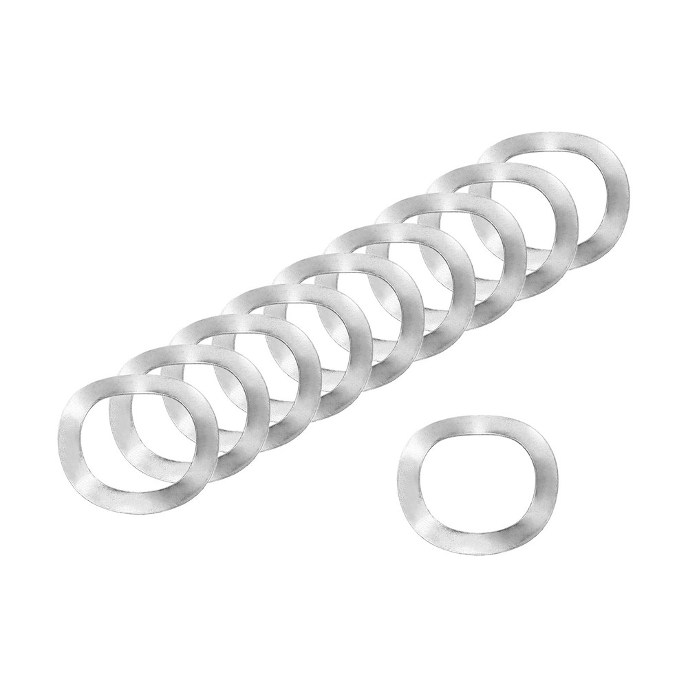 50Pcs 0.59″x0.39″x0.01″ 304 Stainless Steel Wave Spring Washer