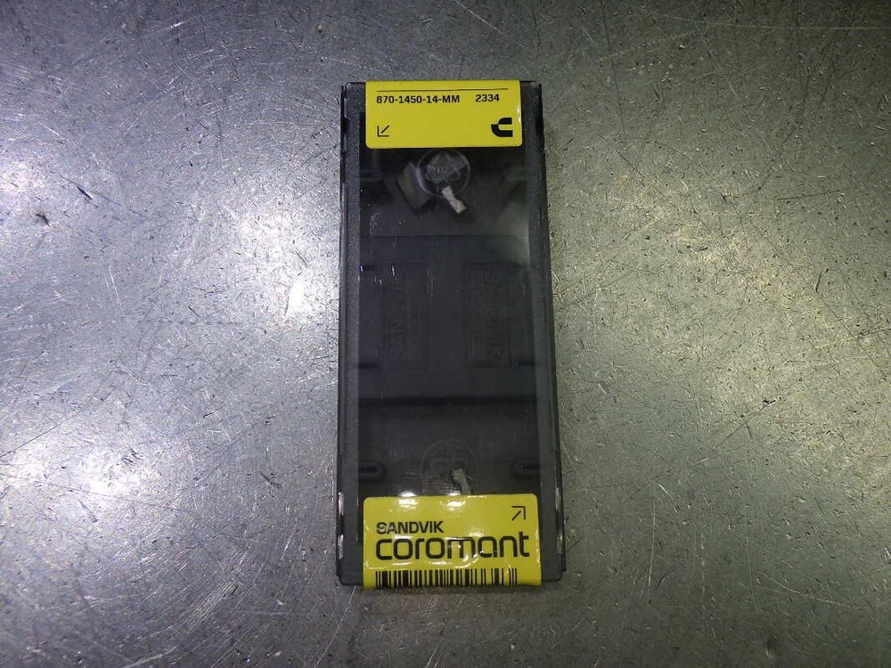 Sandvik 14.5mm Carbide Drill Tip Insert QTY2 870-1450-14-MM 2334 (LOC1163B)