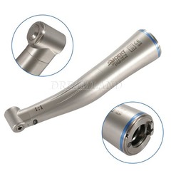 Dental 1:1 LED Light Fiber Optic Contra Angle Handpiece Fit E-type Motor DT USA