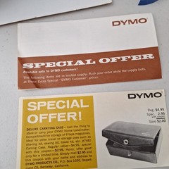 RARE Vintage Dymo M-38D Dual Track Home Handheld Label Maker /Original Box WORKS