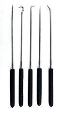 BLUE POINT TOOLS USA Long Hook & Pick Set 5 Piece PSLR6 Black Rubber Handles