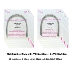 Dental Orthodontic Stainless Steel Archwires Natural Form Rectangular 16×22