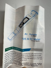 TDS&EC Portable TDS/EC Water Quality Tester Meter with Hold Function WORKS