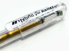 NEW Pentel 12-PACK Hybrid Gel Roller Ball Pen GOLD Waterproof Ink Medium .4mm