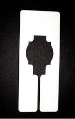 Plastic Blank Rectangular Size Dividers for Retail Clothing Racks (20)