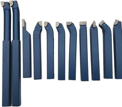 11Pcs 1/2” Carbide Metal Tool Knife Set for Mini Lathe Cutting Turning Tools