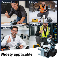 FTTH Fiber Optic Cutter, 3-in-1 Holder, 16-Position Blade, 80K Cuts