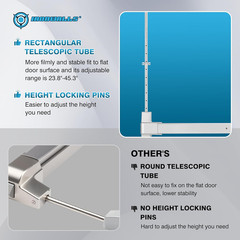 Surface Vertical Rod Exit Device, 32In Commercial Door Push Bar Panic Device wit