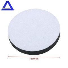 10 Pack 3 Inch (75mm) Foam Interface Pad, Hook and Loop Soft Foam Buffing Pad