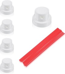 Replacement Spray Can Straws and Nozzles Set – 10 Straws & 5 Nozzles Included