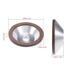 4 Inch Cup Diamond Grinding Wheel 100-1000 Grit Cutter for Carbide Metal Tool