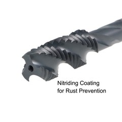 M12 x 1.75 Spiral Flute Tap Metric Machine Thread Tap HSS Nitriding Coated